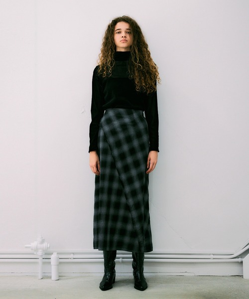 NOISE MAKER(ノイズメーカー)の「チェックロングスカート【MADE IN JAPAN】(スカート・レディース・レッド系/ブラック系その他・36/38)」の7枚目の写真