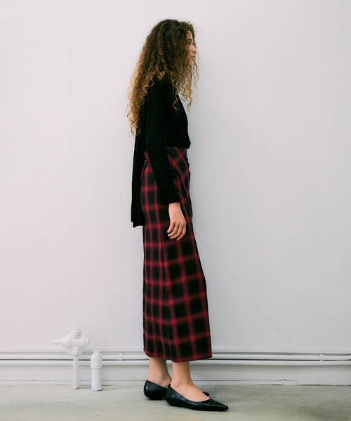 NOISE MAKER(ノイズメーカー)の「チェックロングスカート【MADE IN JAPAN】(スカート・レディース・レッド系/ブラック系その他・36/38)」の12枚目の写真