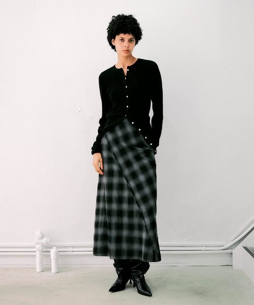 NOISE MAKER(ノイズメーカー)の「チェックロングスカート【MADE IN JAPAN】(スカート・レディース・レッド系/ブラック系その他・36/38)」の8枚目の写真