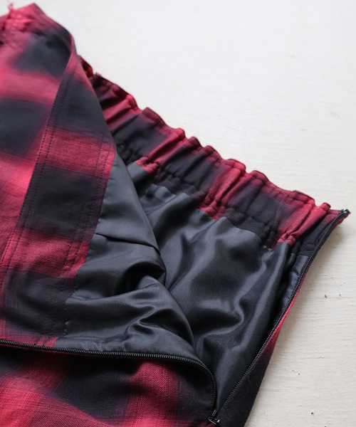 NOISE MAKER(ノイズメーカー)の「チェックロングスカート【MADE IN JAPAN】(スカート・レディース・レッド系/ブラック系その他・36/38)」の17枚目の写真