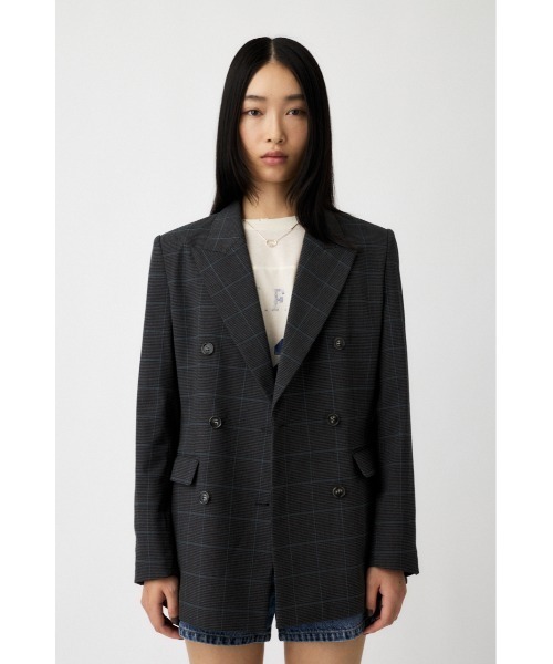 MOUSSY（マウジー）の「PLAID FIT ジャケット（テーラードジャケット