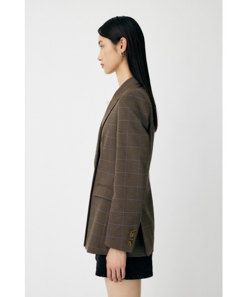 MOUSSY（マウジー）の「PLAID FIT ジャケット（テーラードジャケット・レディース・チャコールグレー/ブラウン・FREE）」の17枚目の写真