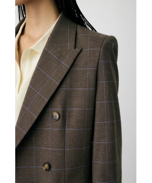 MOUSSY（マウジー）の「PLAID FIT ジャケット（テーラードジャケット・レディース・チャコールグレー/ブラウン・FREE）」の21枚目の写真