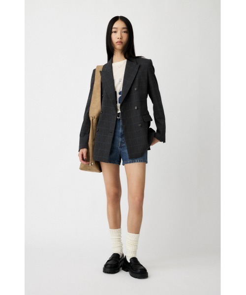 MOUSSY（マウジー）の「PLAID FIT ジャケット（テーラードジャケット