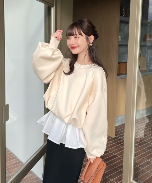 ボンディングショートスウェット（スウェット）｜hinari（ヒナリ）の