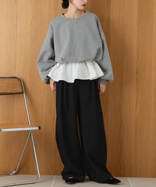 hinari（ヒナリ）の「ボンディングショートスウェット（スウェット