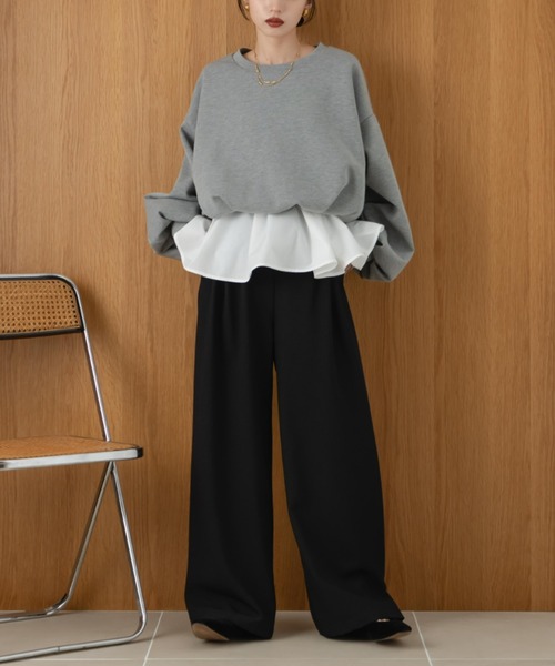 hinari（ヒナリ）の「ボンディングショートスウェット（スウェット