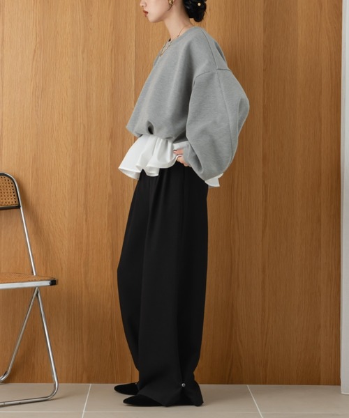 hinari（ヒナリ）の「ボンディングショートスウェット（スウェット