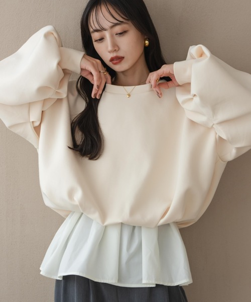 hinari（ヒナリ）の「ボンディングショートスウェット（スウェット