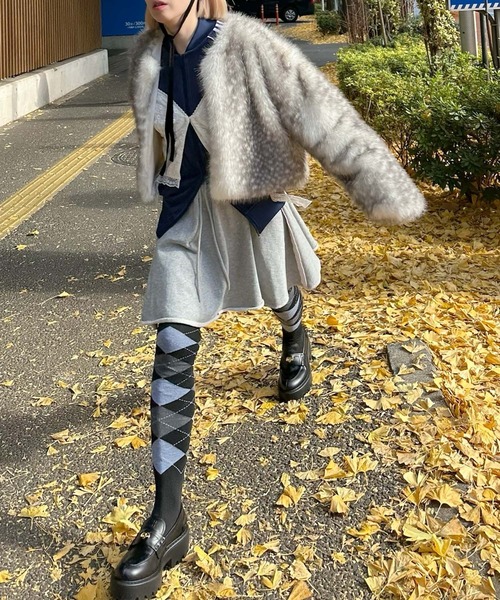 ふわっふわの鹿柄ブルゾン（ブルゾン）｜Alley Tokyo（アリー