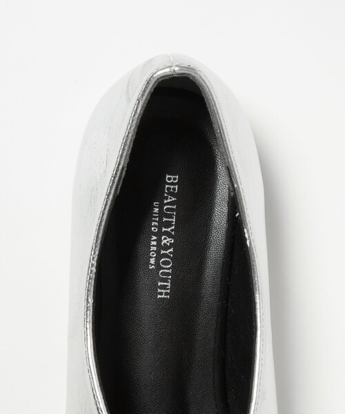BEAUTY&YOUTH UNITED ARROWS（ビューティーアンドユースユナイテッドアローズ）の「メタリック リボン Vカット フラットシューズ（パンプス・レディース・シルバー・36/36h/37/37h）」の12枚目の写真