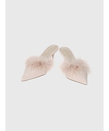 EIMY ISTOIRE（エイミーイストワール）の「フェザーポインテッドミュール（サンダル）」