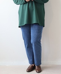 MB mint breeze（エムビーミントブリーズ）の「【WEB/一部店舗限定】【LL～6L 大きいサイズ】 裏起毛ニットデニムパンツ（デニムパンツ）」