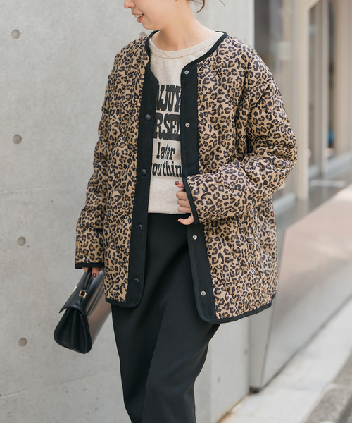 Spick & Span（スピックアンドスパン）の「TAION / タイオン *Spick別注キルティングブルゾン（ダウンジャケット/コート・レディース・ベージュ/ホワイト/キャメル/ブラック・FREE）」の16枚目の写真