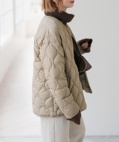 TAION / タイオン *Spick別注キルティングブルゾン（ダウンジャケット