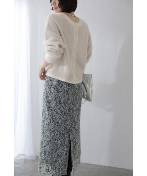 La TOTALITE（ラトータリテ）の「《WEB限定》マキシレースタイトスカート（スカート・レディース・ブラック/パープル・38/36）」の13枚目の写真