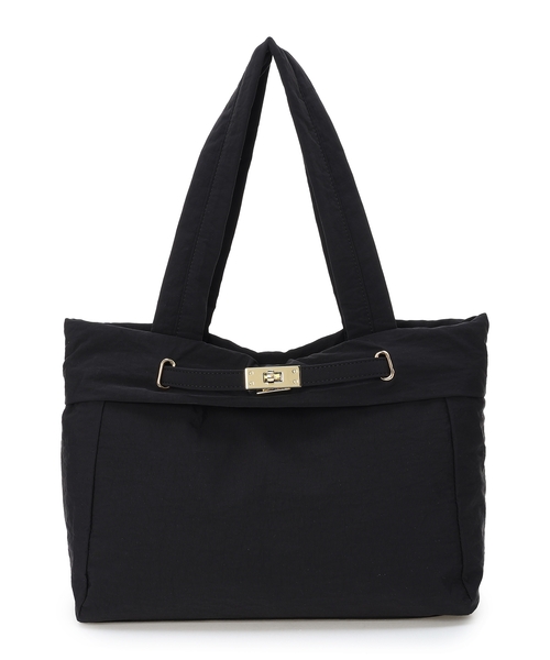 A/C DESIGN BY ALPHA CUBIC（エーシーデザインバイアルファキュービック）の「ビット2WAYバッグ【A4・ノートパソコン・タブレット収納可能・ショルダーストラップ付】（トートバッグ・レディース・ベージュ/ブラック・フリー）」の20枚目の写真