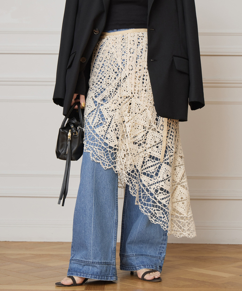 アシメレースラップスカート（スカート）｜IENA LA BOUCLE