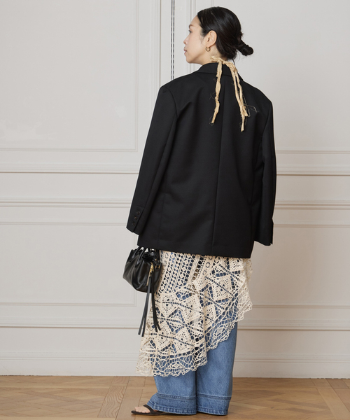 IENA LA Boucle アシンメトリー巻きスカート アシメレースラップスカート（スカート）｜IENA LA BOUCLE