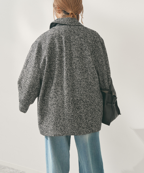 Spick & Span（スピックアンドスパン）の「ツイードCPOブルゾン（ブルゾン・レディース・マルチ・38/36）」の3枚目の写真