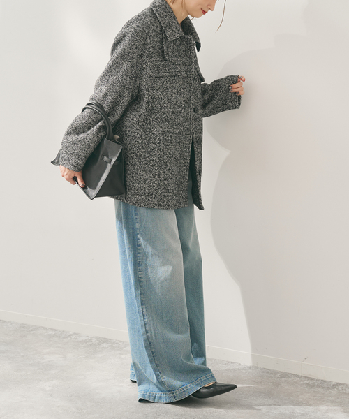 Spick & Span（スピックアンドスパン）の「ツイードCPOブルゾン（ブルゾン・レディース・マルチ・38/36）」の9枚目の写真