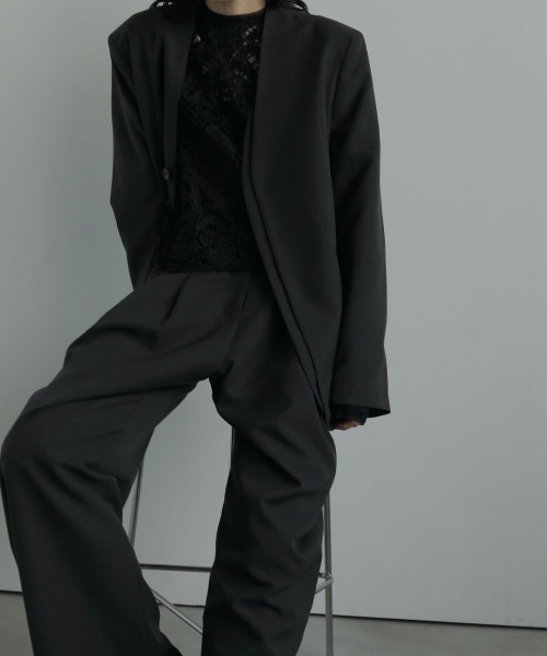 anuke(アンヌーク)の「anuke Collarless Over Jacket(その他アウター・レディース・ダークグレー/グレー・36/38)」の20枚目の写真