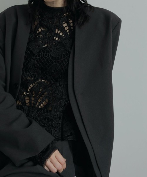 anuke(アンヌーク)の「anuke Collarless Over Jacket(その他アウター・レディース・ダークグレー/グレー・36/38)」の21枚目の写真