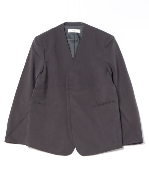 【anuke】Collarless Over Jacket ànuke online store（アンヌーク） / Collarless Over