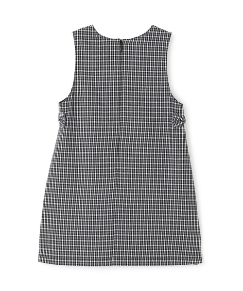 KP（ケーピー）の「音符刺シュウ チェックジャンパースカート（ジャンパースカート・キッズ・ブラック/ブラウン・90cm/110cm/100cm/120cm/130cm/140cm/150cm/160cm）」の6枚目の写真
