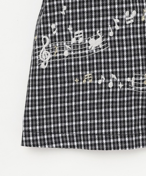 KP（ケーピー）の「音符刺シュウ チェックジャンパースカート（ジャンパースカート・キッズ・ブラック/ブラウン・90cm/110cm/100cm/120cm/130cm/140cm/150cm/160cm）」の11枚目の写真