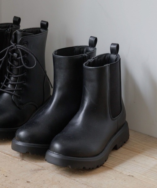 GLOBAL WORK（グローバルワーク）の「撥水サイドゴアブーツ/598128（ブーツ・キッズ・ブラック・24cm/23cm/22cm/21cm/20cm）」の3枚目の写真