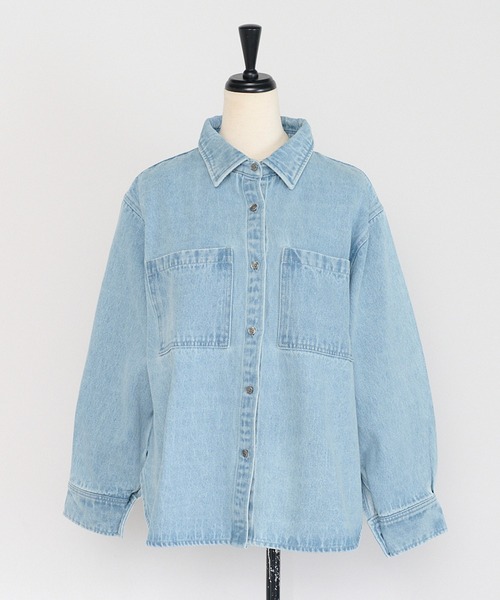 セール】【動画あり】basic denim shirt / ベーシックデニムシャツ