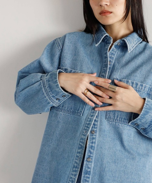 セール】【動画あり】basic denim shirt / ベーシックデニムシャツ