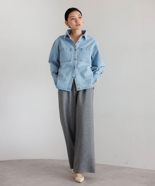 セール】【動画あり】basic denim shirt / ベーシックデニムシャツ