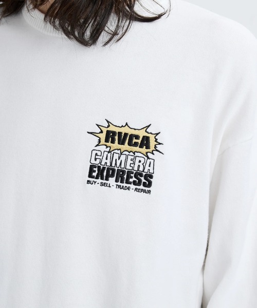 RVCA(ルーカ)の「RVCA メンズ CAMERA EXPRESS KNIT セーター 【2025年秋冬モデル】 @autumn/ルーカバックデザインニット(ニット/セーター・メンズ・ブラック/ホワイト・SMALL/MEDIUM/LARGE/X-LARGE)」の4枚目の写真