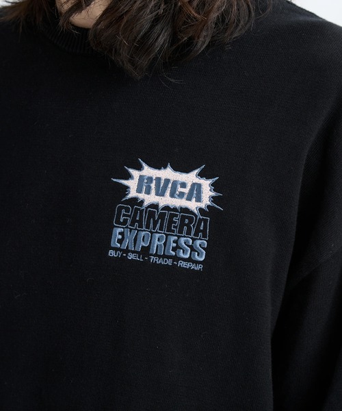 RVCA(ルーカ)の「RVCA メンズ CAMERA EXPRESS KNIT セーター 【2025年秋冬モデル】 @autumn/ルーカバックデザインニット(ニット/セーター・メンズ・ブラック/ホワイト・SMALL/MEDIUM/LARGE/X-LARGE)」の7枚目の写真