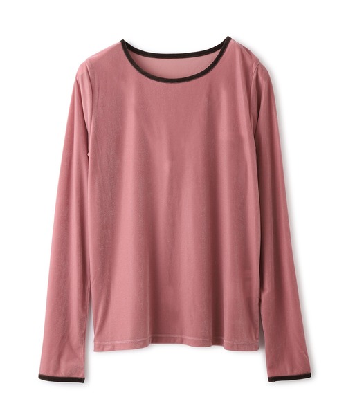 シアーベロアパイピングプルオーバー（Tシャツ/カットソー）｜LE