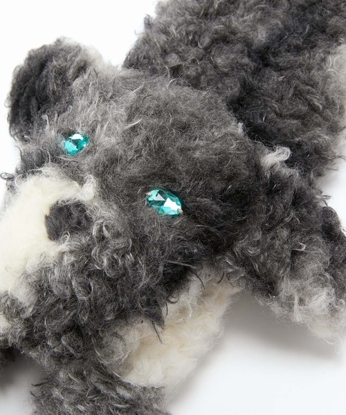 Casselini(キャセリーニ)の「Casselini(キャセリーニ)【AlleyTokyo×Casselini】ボサ犬ちゃんティペット(マフラー・レディース・グレー/ベージュ・FREE)」の15枚目の写真