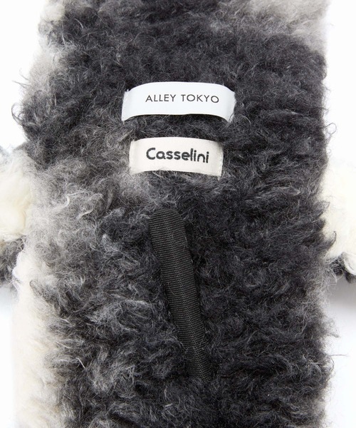 Casselini(キャセリーニ)の「Casselini(キャセリーニ)【AlleyTokyo×Casselini】ボサ犬ちゃんティペット(マフラー・レディース・グレー/ベージュ・FREE)」の14枚目の写真