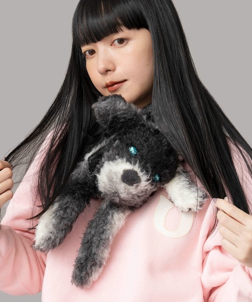 Casselini(キャセリーニ)の「Casselini(キャセリーニ)【AlleyTokyo×Casselini】ボサ犬ちゃんティペット(マフラー・レディース・グレー/ベージュ・FREE)」の21枚目の写真