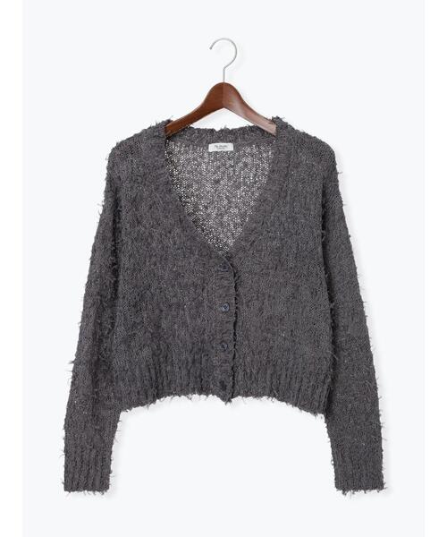 Te chichi TERRASSE（テチチテラス）の「Vネックチュールフリンジカーディガン（カーディガン/ボレロ・レディース・オフホワイト/グレー/ブラック・F）」の21枚目の写真