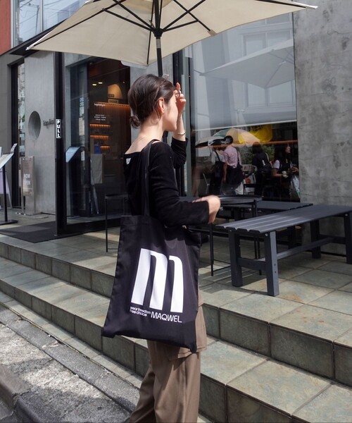 MAQWEL(マクウェル)の「【MAQWEL/マクウェル】TOTE BAG(トートバッグ・レディース・ボルドー/ブラック/キナリ・FREE)」の18枚目の写真