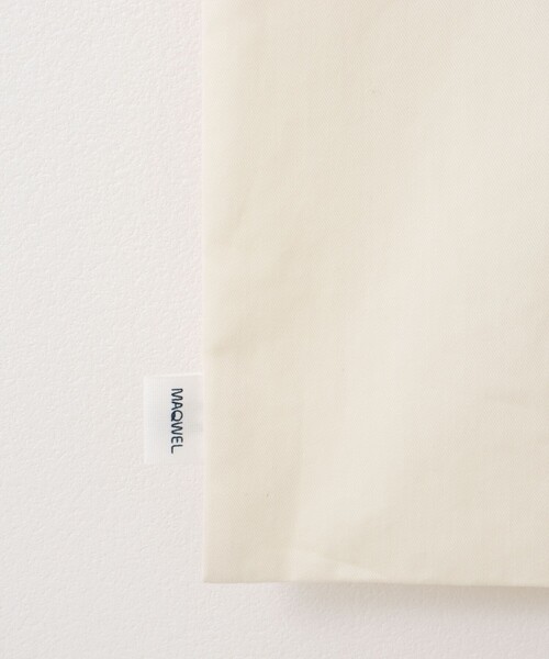 MAQWEL(マクウェル)の「【MAQWEL/マクウェル】TOTE BAG(トートバッグ・レディース・ボルドー/ブラック/キナリ・FREE)」の5枚目の写真