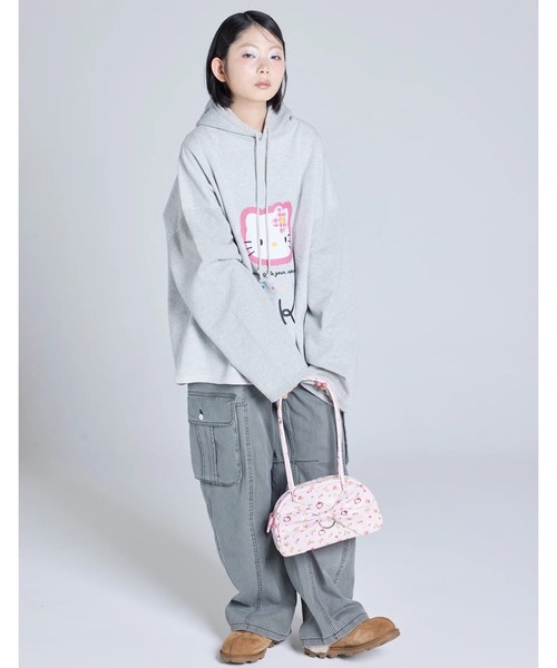 Little sunny bite(リトルサニーバイト)の「/Little sunny bite/hello kitty x little sunny bite ribbon bag(ハンドバッグ・レディース・ブラック/ホワイト/ピンク・FREE)」の14枚目の写真