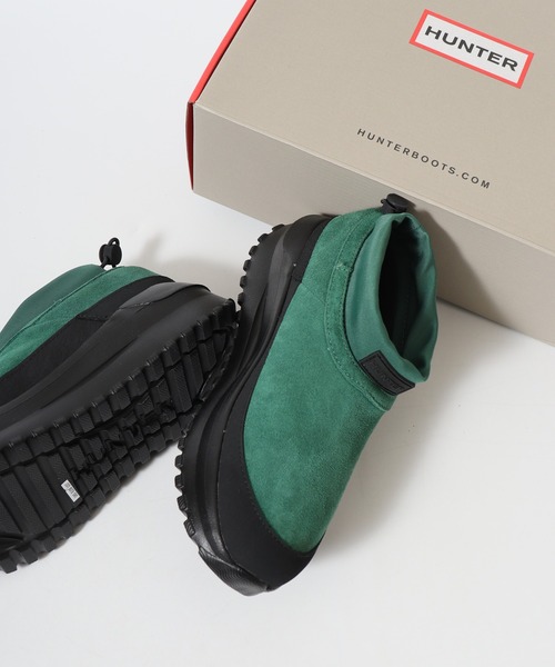 HUNTER ユニセックス トラベル フロー スエード トレーナー ショート