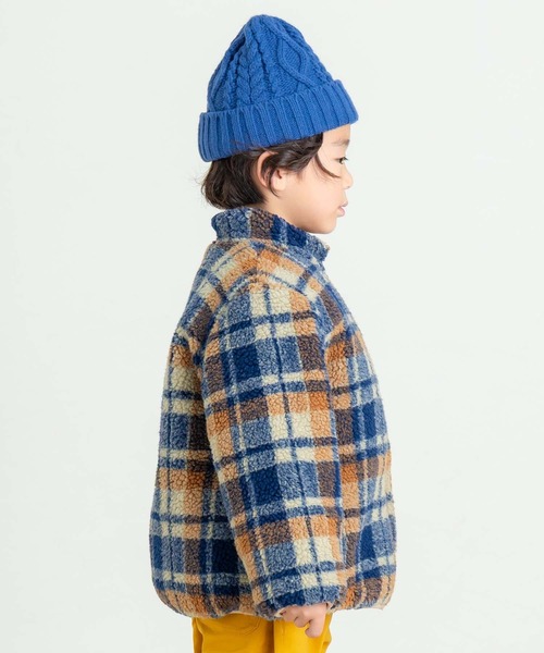 DILASH（ディラッシュ）の「バイカラーポケット付きボアジャケット（その他アウター・キッズ・ネイビー/ベージュ・80/140/130/120/110/100/90）」の10枚目の写真