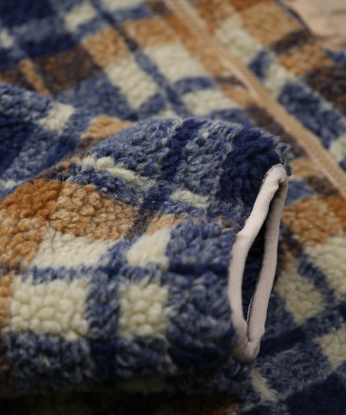 DILASH（ディラッシュ）の「バイカラーポケット付きボアジャケット（その他アウター・キッズ・ネイビー/ベージュ・80/140/130/120/110/100/90）」の5枚目の写真