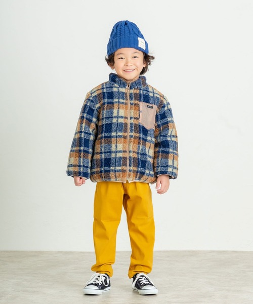 DILASH（ディラッシュ）の「バイカラーポケット付きボアジャケット（その他アウター・キッズ・ネイビー/ベージュ・80/140/130/120/110/100/90）」の18枚目の写真