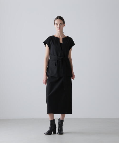 ADORE(アドーア)の「ドライハイブリッドブラウス(シャツ/ブラウス・レディース・ブラック/ベージュ・38)」の12枚目の写真