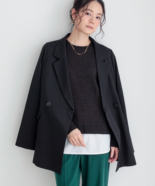 n'OrLABEL（ノアールレーベル）の「裾レイヤード風メランジニット（ニット/セーター・レディース・レッド系その他/ブラック系その他/ネイビー・2/1）」の20枚目の写真